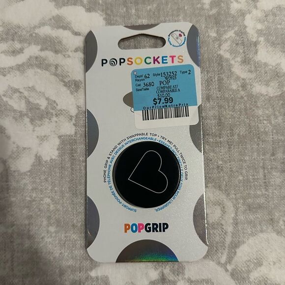 NWT Black Heart Popsocket - Picture 1 of 1